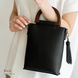 ブラック | ウッドハンドル2wayポシェット | Vita Felice