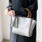 シルバー | バンブーハンドル2wayミニバッグ | Vita Felice