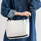 ホワイト | ネオプレーン2wayロゴトートバッグ | Vita Felice