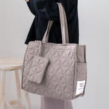 ポーチ付きキルティングビッグトートバッグ | Vita Felice | 詳細画像12 