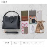 本革3ルーム2wayハンドバッグ | Vita Felice | 詳細画像5 