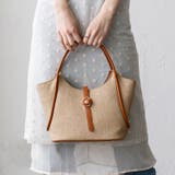 ベージュ | パイピングPUハンドバッグ | Vita Felice