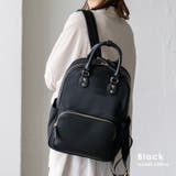 ブラック | 12ポケット2wayリュック | Vita Felice