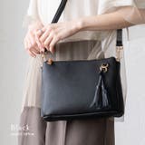 ブラック | 本革3ルームショルダーバッグ | Vita Felice