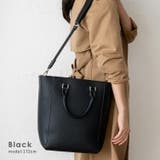 ブラック | 縦型2wayトートバッグ | Vita Felice