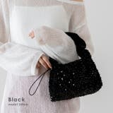 ブラック | スパンコールミニハンドバッグ | Vita Felice