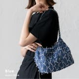 ブルー | デニムリボンバッグ | Vita Felice