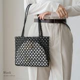 ブラック | スクエアビーズバッグ | Vita Felice