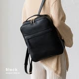 ブラック | スクエアリュックサック | Vita Felice