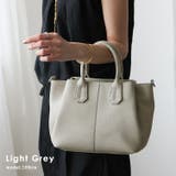 ライトグレー | 本革3スペースハンドバッグ | Vita Felice