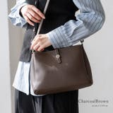 チャコールブラウン | 牛革ショルダーバッグ3room | Vita Felice