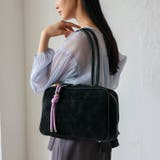 スエードタッチスクエアボストン（チャーム付き） | Vita Felice | 詳細画像6 