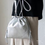 シルバー | 2way 巾着ショルダーバッグ | Vita Felice