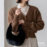 ブラック | ワンハンドルフェイクファーハンドバッグ | Vita Felice