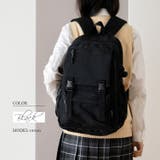 ブラック | フラップナイロンリュック | Vita Felice