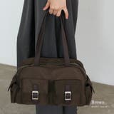 ブラウン | ナイロンミニダッフルバッグ | Vita Felice