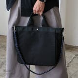 ブラック | ナイロントート編みショルダー付き | Vita Felice