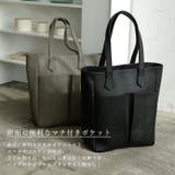 フロントポケット本革トートバッグ | Vita Felice | 詳細画像4 