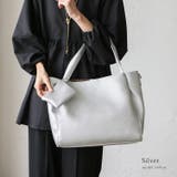 シルバー | ミニケース付きA4トートバッグ | Vita Felice
