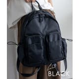 ブラック | 撥水ナイロンポケットリュック | Vita Felice