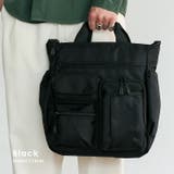 ブラック | 2wayスクエアユーティリティバッグ | Vita Felice