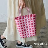 ピンクホワイト | スクエアメルカドミニバッグ | Vita Felice