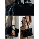 スウェード調スクエアボストンバッグ | Vita Felice | 詳細画像11