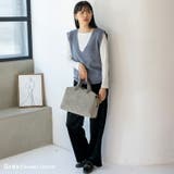 スウェード調スクエアボストンバッグ | Vita Felice | 詳細画像12