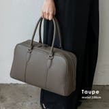 トープ | ラウンドファスナーミニマルボストンバッグ | Vita Felice