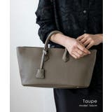 トープ | 配色ステッチデザインバッグ | Vita Felice