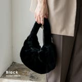 ブラック | フェイクファーワンハンドルバッグ | Vita Felice