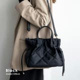 ブラック | 巾着2WAYハンドバッグ | Vita Felice