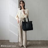 ベルトデザインキルティングトートバッグ | Vita Felice | 詳細画像11 