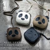 ネックストラップ付き本革コインケース(Panda) | Vita Felice | 詳細画像1