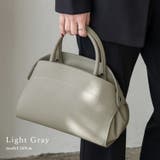 ライトグレー | 本革ラウンド2wayハンドバッグ | Vita Felice