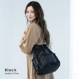 ブラック | 【片瀬那奈さんコラボ】3WAYナイロン巾着バッグ | Vita Felice