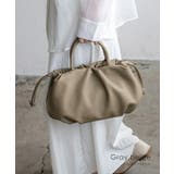 グレーベージュ | 本革巾着2WAYバッグ | Vita Felice