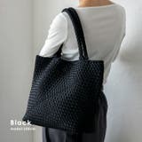 ブラック | インナーバッグ付きメッシュトート | Vita Felice