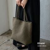 カーキ | インナーバッグ付きメッシュトート | Vita Felice