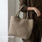 グレーベージュ | インナーバッグ付きメッシュトート | Vita Felice