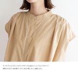 スタンドカラーフレンチスリーブブラウス | Vita Felice | 詳細画像8 