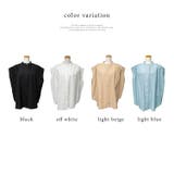 スタンドカラーフレンチスリーブブラウス | Vita Felice | 詳細画像15 