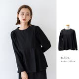 ブラック(L) | ブリスタークレープトップス【セットアップ可能】 | Vita Felice