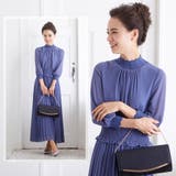 プリーツパーティーロング丈ドレスワンピース | Vita Felice | 詳細画像14 