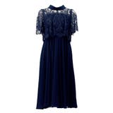 半袖レースフレアパーティーミモレ丈ドレスワンピース | Vita Felice | 詳細画像17 