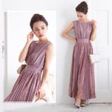 ノースリーブプリーツレースパーティーロング丈ドレスワンピース | Vita Felice | 詳細画像12 