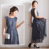 ノースリーブプリーツレースパーティーロング丈ドレスワンピース | Vita Felice | 詳細画像14 