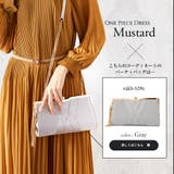 ベルト付き七分袖パーティーミモレ丈ドレスワンピース | Vita Felice | 詳細画像16 