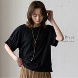 ブラック | ランタンスリーブTシャツ | Vita Felice