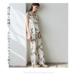 花柄刺繍ノースリーブシアーペプラムトップス | Vita Felice | 詳細画像5